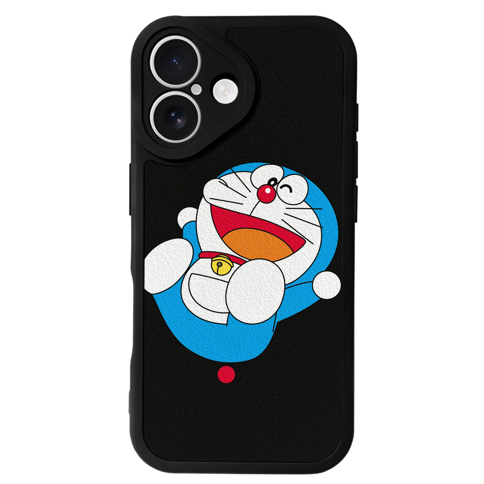 （画像用） ドラえもん Doraemon 【iPhone 16シリーズ対応】シリコンスマホケース（レザー調） 材質：シリコン